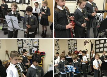 Year 4 are working really hard on their clarinet playing!