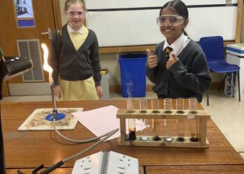 Our afternoon consisted of testing reversible and irreversible reactions by heating different substances over a Bunsen burner!  @WhitgiftSchool1