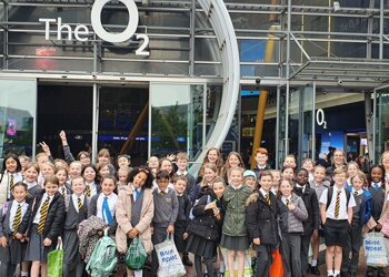 On our way in to our rehearsal  @TheO2  for  @YVconcerts   @Whyteleafe_sch