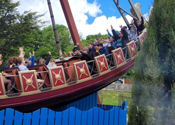 Some children faced their fears today and went on the ride at Robin Hill