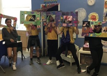 Some girls from Year 5 made photo frames with Mrs Faulkner with things they like and positive quotes about themselves to promote self esteem and self worth! Look at those confident smiles! 