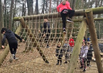 Day one has been great fun! We’ve climbed the rock wall and had a challenge obstacle course followed by a delicious dinner.