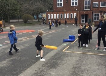 The Year 2 children had a great experience with Year 12s from Warlingham School. They took part in hockey, rugby and cricket with lots of fun had all around!